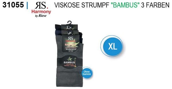 31055 STRUMPF BAMBUS 3 FARBEN XL / Grösse 47/50