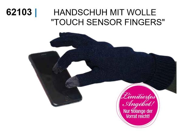 62103 HANDSCHUH MIT WOLLE „TOUCH SENSOR FINGERS“